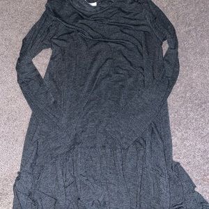 Flowy ruffle long sleeve dress